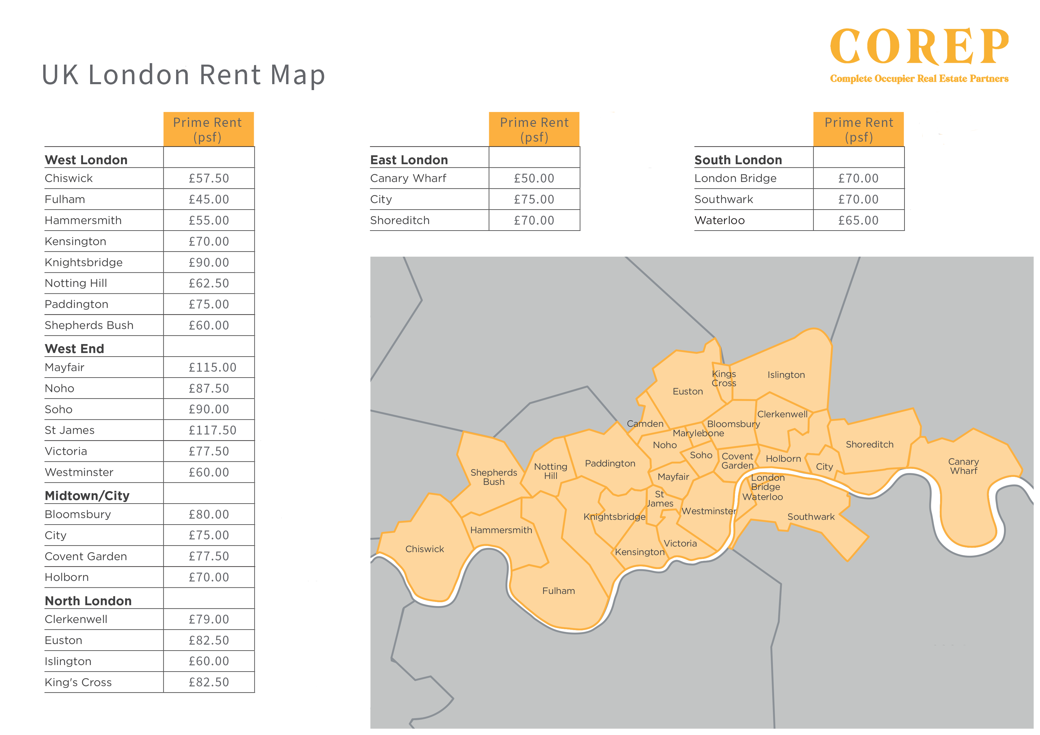 COREP Map Rentals Guide